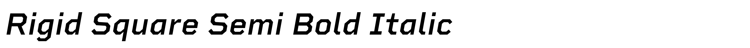 Rigid Square Semi Bold Italic